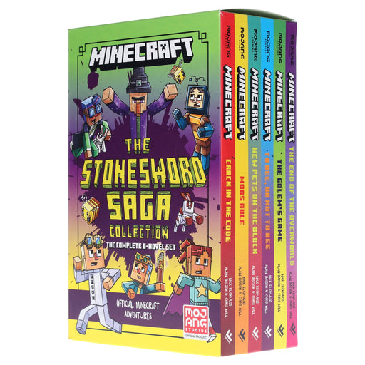 Minecraft The Stonesword Saga Collection by Mojang AB: The Complete 6-Novel Set - Ages 5-10 - Paperback 5-7 HarperCollins Publishers