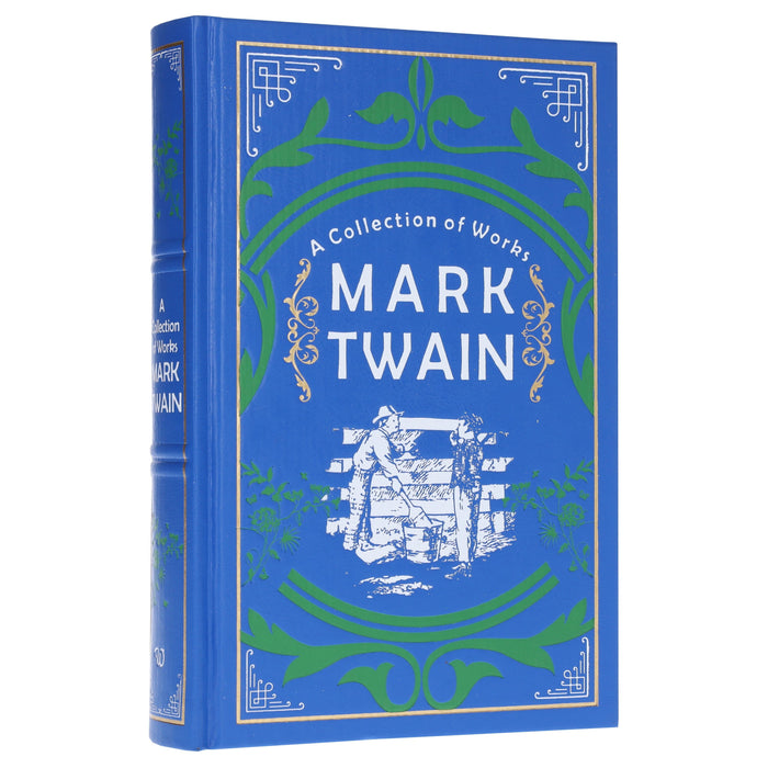 Mark Twain: A Collection of Works - Fiction - Hardback (Leather-bound) Fiction Wilco Books