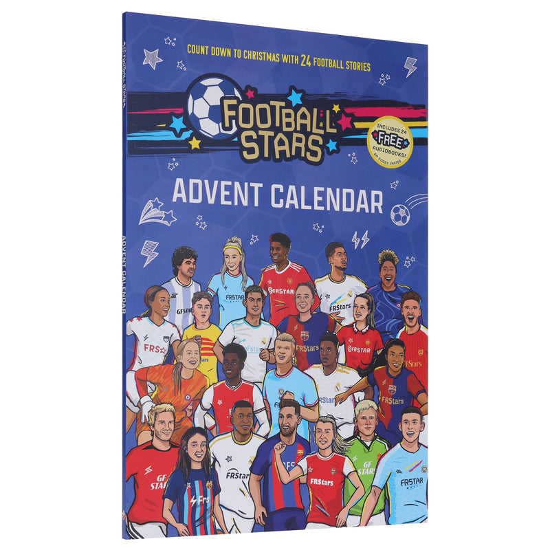 Football Stars Advent Calendar 24 Football Stories and Player Books for Kids by Luke Paton & Harry Meredith - Ages 7-9 - Paperback (Includes 24 Free AudioBooks!) 7-9 Sweet Cherry Publishing