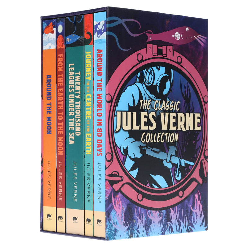The Classic Jules Verne Collection 5 Books Box Set - Ages 14+ - Paperback Fiction Arcturus Publishing Ltd