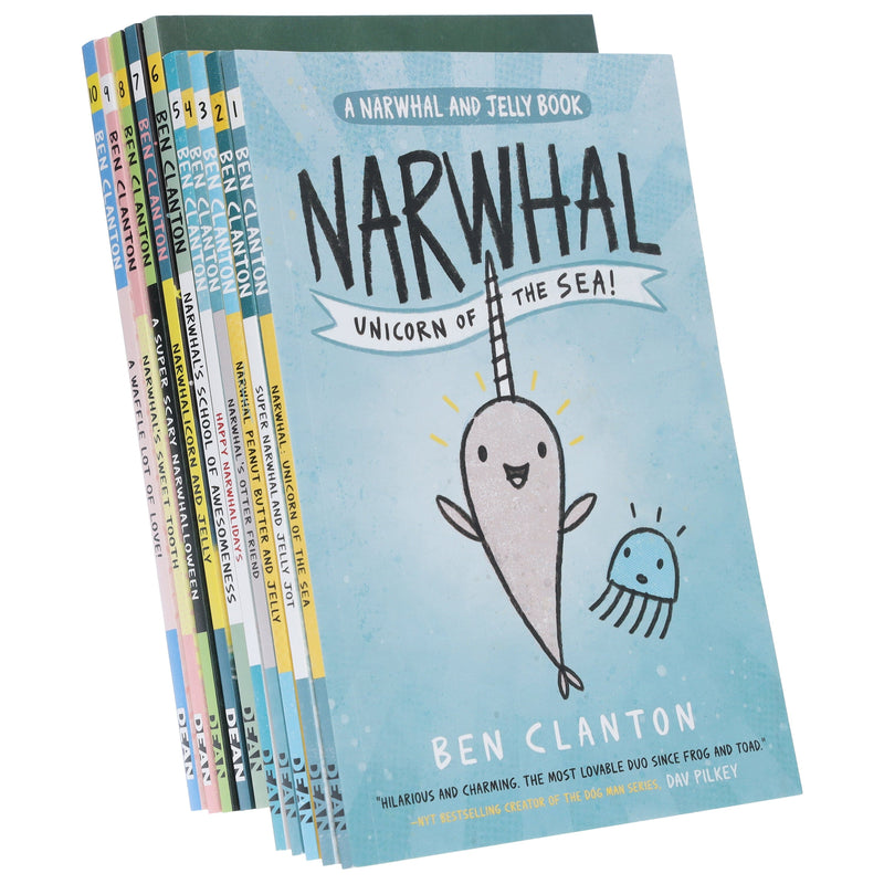 Narwhal and Jelly Series By Ben Clanton 10 Books Collection Set - Ages 4-8 - Paperback 5-7 HarperCollins Publishers