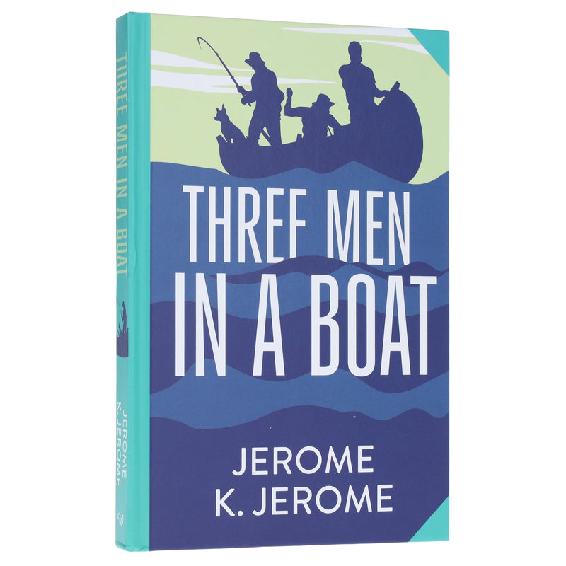 Three Men In A Boat by Jerome K. Jerome - Fiction - Sprayed edges Hardback Fiction Wilco Books