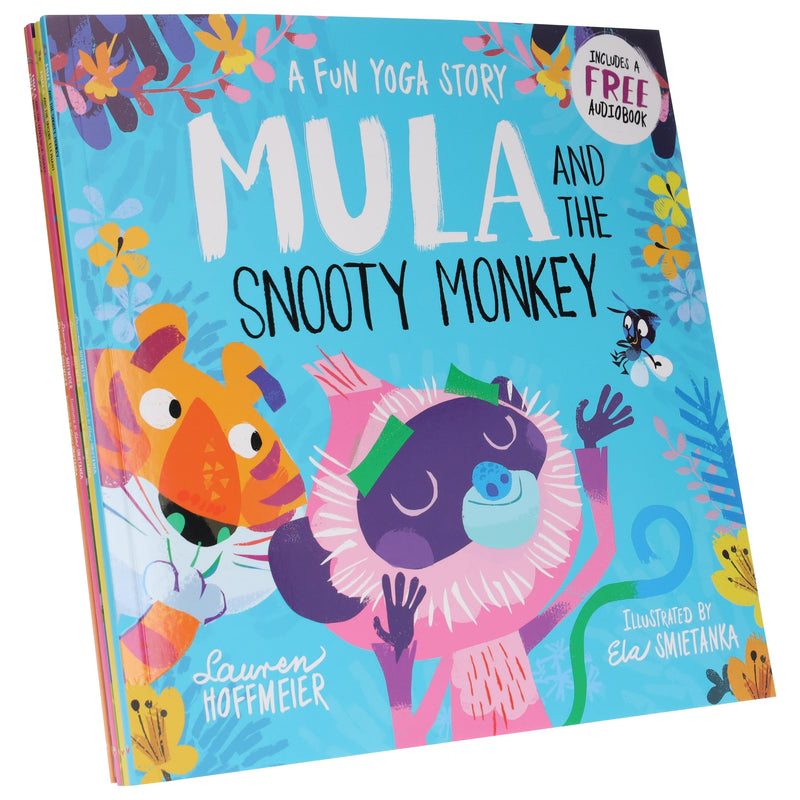 Mula and Friends Animal Fun Yoga Stories Illustrated 4 Picture Books Collection Set - Ages 3-6 - Paperback 3-5 Sweet Cherry Publishing