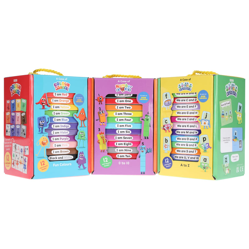 A Case of Numberblocks, Alphablocks & Colourblocks 36 Mini Books Collection Set - Ages 0-5 - Board Book 0-5 Sweet Cherry Publishing