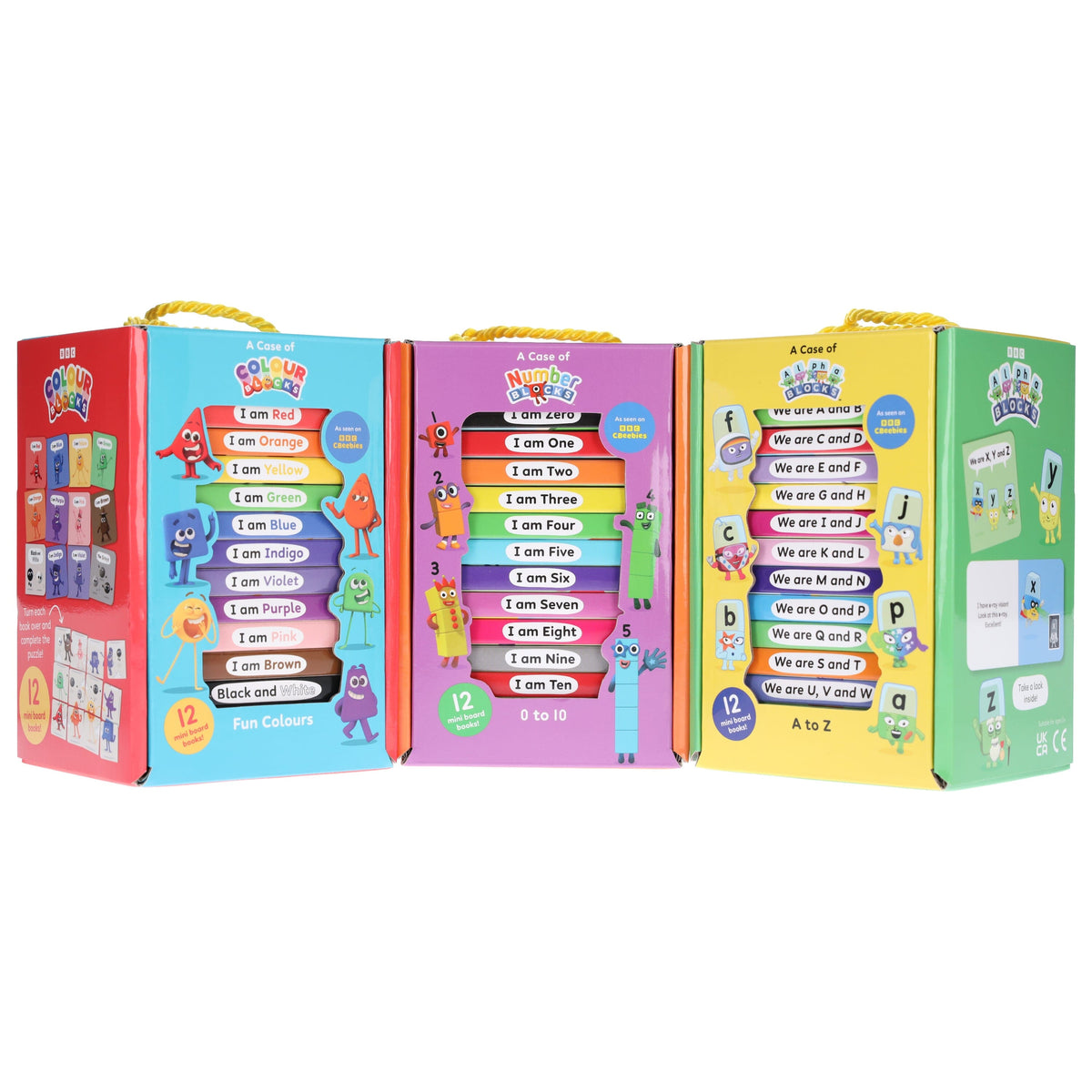 A Case of Numberblocks, Alphablocks & Colourblocks 36 Mini Books Set ...
