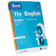 Bond 11+ 10 Minute Tests (Year 10 - 11+) By Oxford 4 Books Collection Set - Paperback 9-14 Oxford University Press