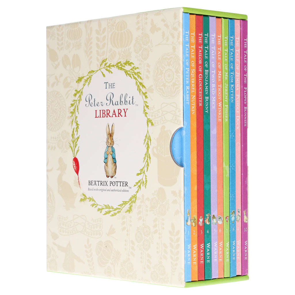 Peter Rabbit Library Coloured Jackets 10 Books Box Set Collection Beatrix Potter Ages 5 7 Hardback