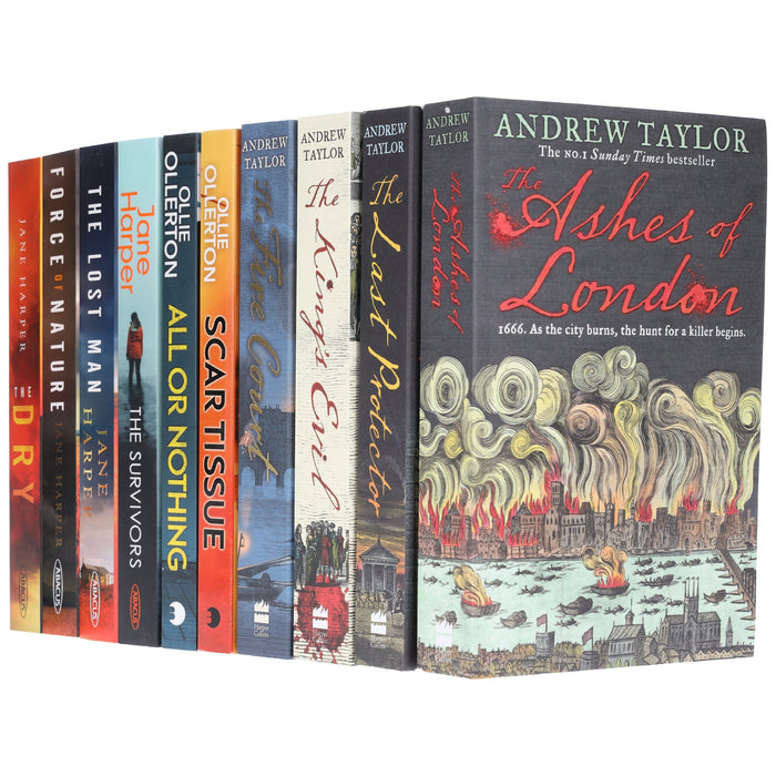 British & International Thriller Bundle by Andrew Taylor, Jane Harper & Ollie Ollerton 10 Books Set - Fiction – Paperback Fiction Various