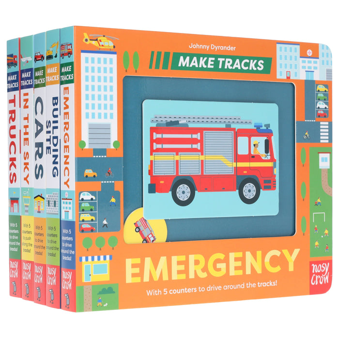Make Tracks Series by Johnny Dyrander 5 Books Collection Set - Ages 2-5 - Board Book 0-5 Nosy Crow Ltd