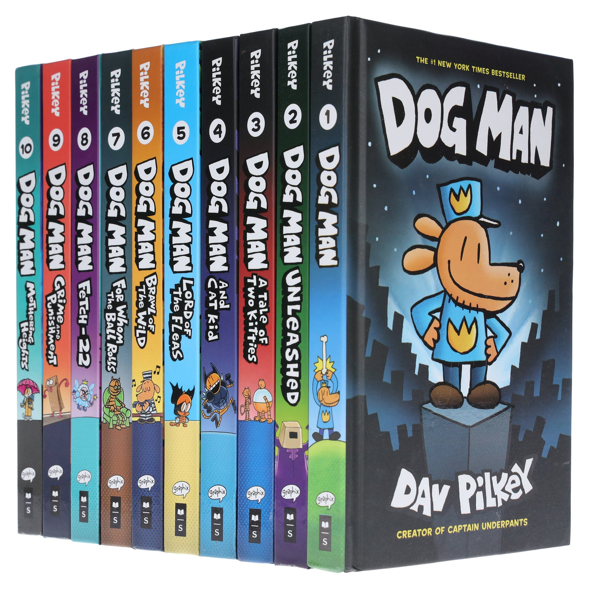 Dog Man by Dav Pilkey: Books 1-10 — Books2Door