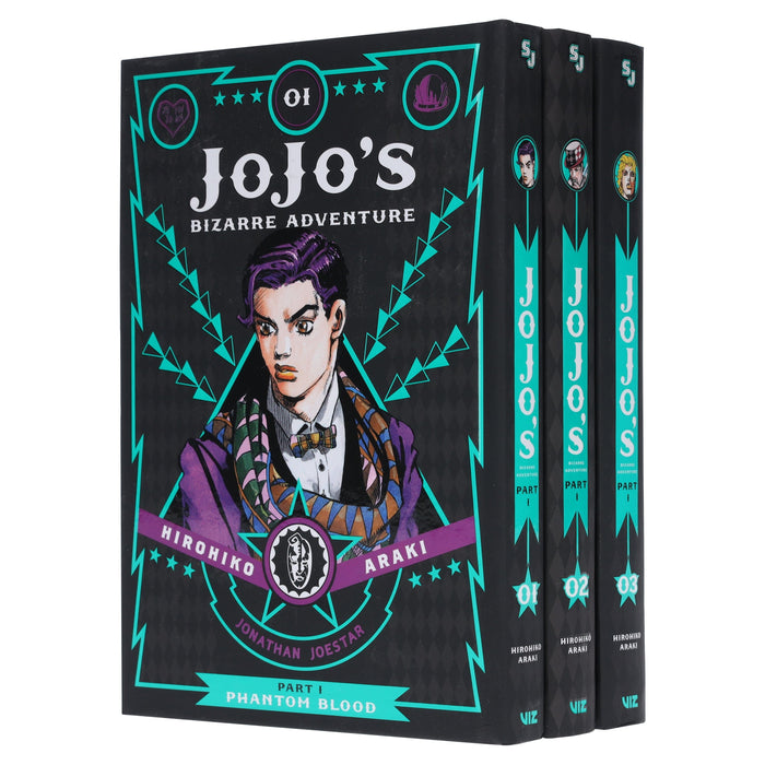 JoJo’s Bizarre Adventure: Part 1 - Phantom Blood (Vol. 1-3) by Hirohiko Araki 3 Books Collection Set - Fiction - Hardback Fiction Viz Media, Subs. of Shogakukan Inc