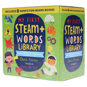 My First STEAM + Words Library By Chris Ferrie: 8 Books Collection Boxed Set - Ages 1-5 - Board Book 0-5 Sourcebooks, Inc