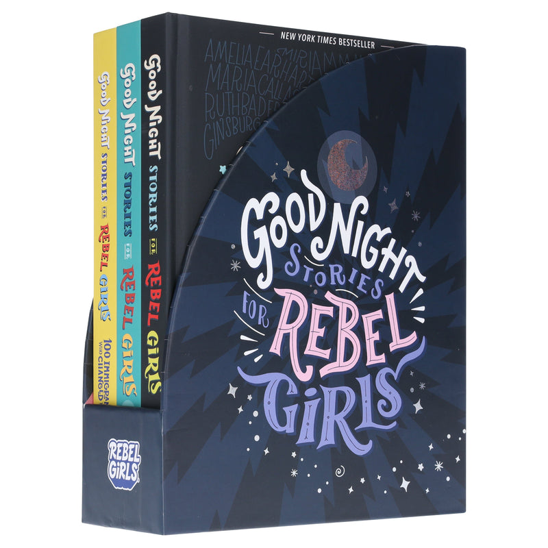 Good Night Stories for Rebel Girls 3 Books Collection Set - Ages 8-13 - Hardback 9-14 Rebel Girls Inc