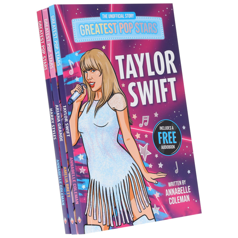 Greatest Pop Stars Series 3 Books Collection Set (Includes A Free Audiobook) - Ages 7-9 - Paperback 7-9 Sweet Cherry Publishing