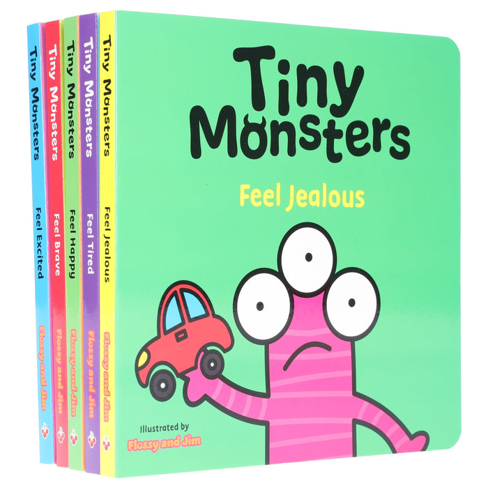 Big Emotions Tiny Monsters Feelings Collection Illustrated 5 Books Set - Ages 3-5 - Board Book 0-5 Sweet Cherry Publishing