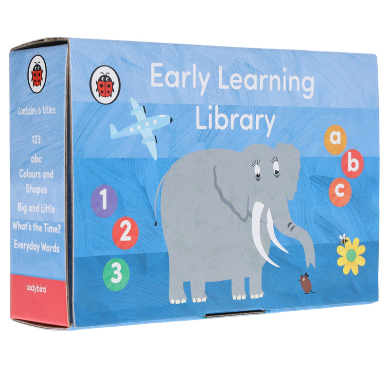 Ladybird Early Learning Library: 6 Books Collection Box Set - Ages 3+ - Hardback 3-5 Ladybird
