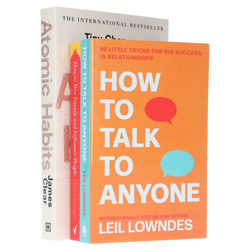 Atomic Habits, How To Talk To Anyone & How to Win Friends and Influence People - Non Fiction - Paperback Non-Fiction Various