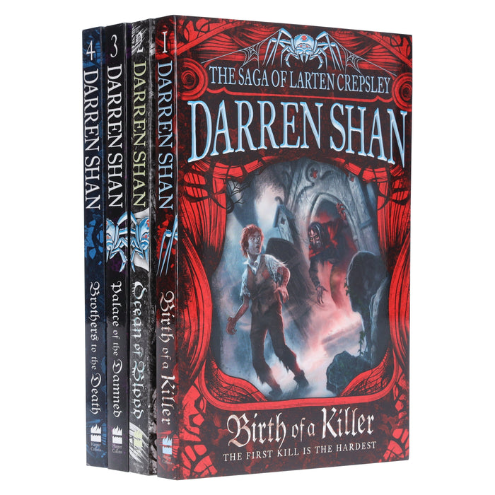 The Saga of Larten Crepsley Series 4 Books Collection Set by Darren Shan - Ages 9 years and up - Paperback 9-14 HarperCollins Publishers