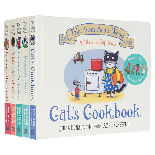 Tales From Acorn Wood by Julia Donaldson Illustrated 5 Books Collection Set (A Lift-the-flap Story) - Ages 2-5 - Board Book 3-5 Pan Macmillan