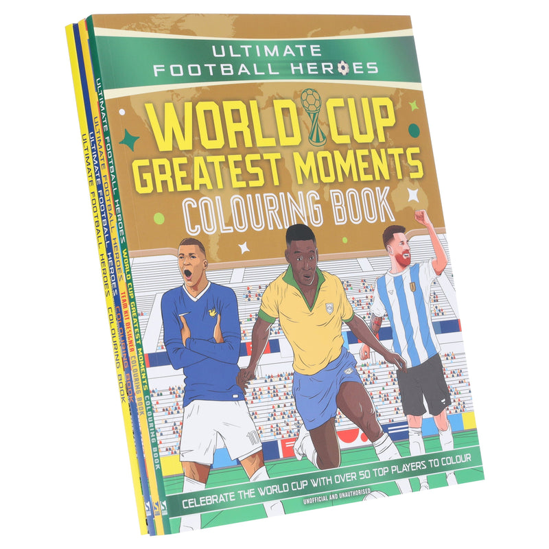 Ultimate Football Heroes Colouring Collection 4 Books Set - Ages 7+ - Paperback 7-9 Bonnier Books Ltd