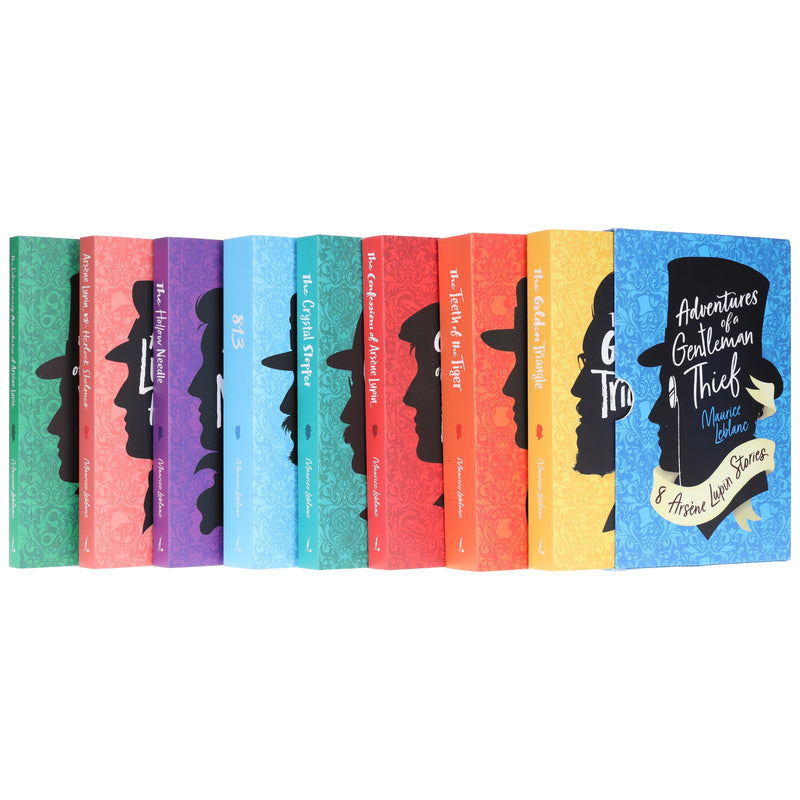 The Complete Collection of Arsene Lupin 8 Books Box Set by Maurice LeBlanc - Age 18 years and up - Paperback Fiction Cherry Stone Publishing