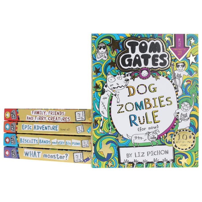 Tom Gates by Liz Pichon: Books 11-15 Collection Set - Ages 7-9 - Paperback 7-9 Scholastic