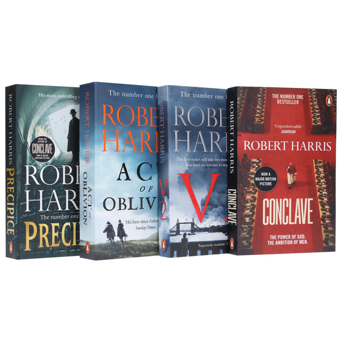 Robert Harris Collection (Conclave,V2, Act of Oblivion & Precipice) 4 Books Set - Fiction - Paperback Fiction Penguin Random House