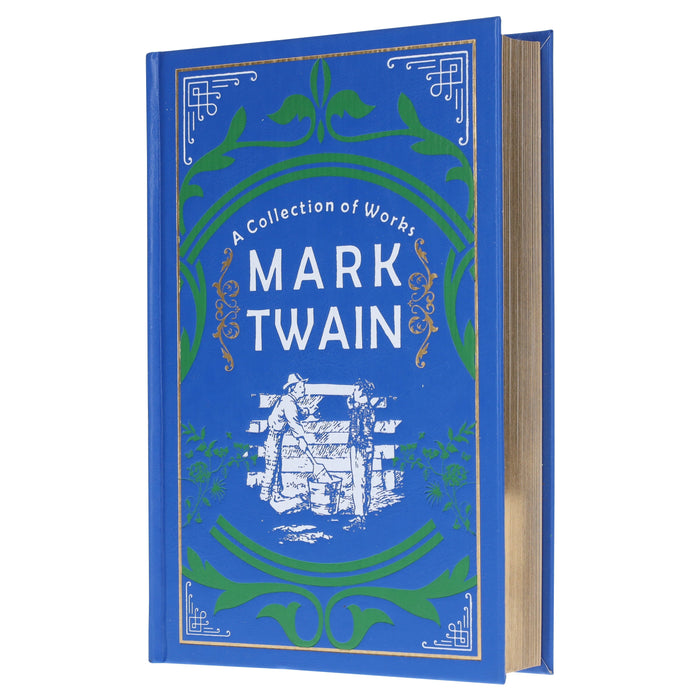 Mark Twain: A Collection of Works - Fiction - Hardback (Leather-bound) Fiction Wilco Books