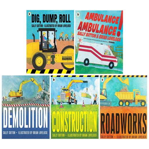 The construction crew Series By Sally Sutton 5 Picture Books Collection Set - Ages 2-6 - Paperback 0-5 Walker Books Ltd