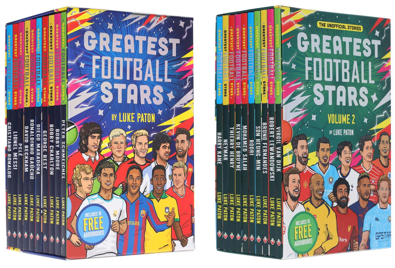 The Greatest Football Stars (Vol 1-2) by Luke Paton 20 Books Collection Set - Ages 7+ - Paperback B2D DEALS Sweet Cherry Publishing