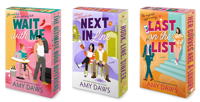 Wait With Me Series by by Amy Daws 3 Book Sprayed Edges Collection Set - Fiction - Paperback