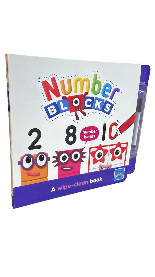 Damaged - Numberblocks and Alphablocks: Let's Learn Numbers and Letters 1 Book Wipe-Clean Book with pens By Sweet Cherry Publishing - Ages 3-6 - Board Book 0-5 Sweet Cherry Publishing