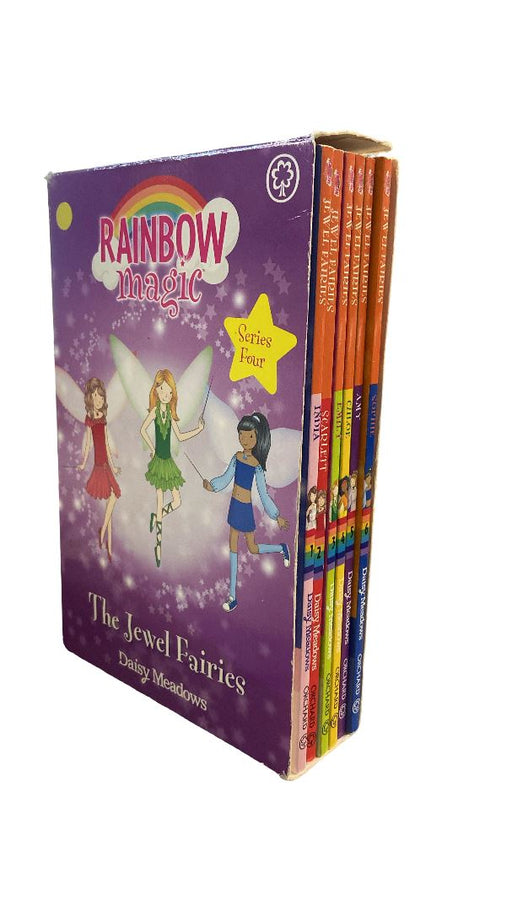 Damaged - Rainbow Magic The Jewel Fairies 6 Book Collection (Series 4) - Ages 5-7 - Paperback - Daisy Meadow 5-7 Orchard Books