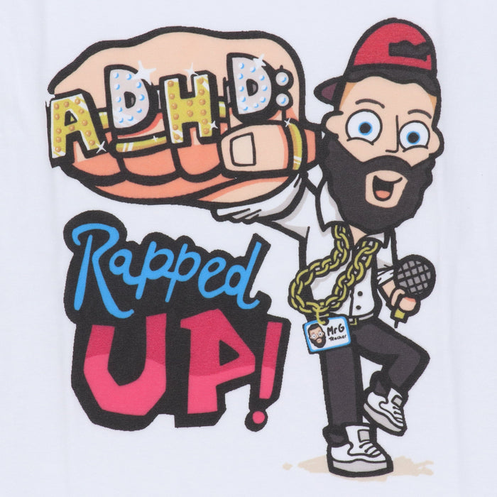 ADHD: Rapped Up! - Learn about ADHD With Free Audio Book & Official Graphic Kids T-Shirt: by Jamie Gilbert 'Mr G' - Ages 9-12 - Paperback 9-14 Sweet Cherry Publishing