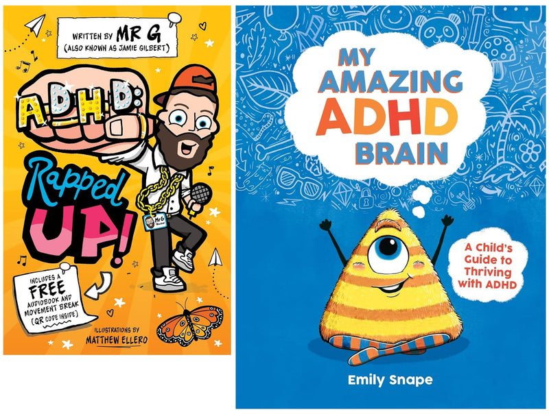 My Amazing ADHD Brain & ADHD: Rapped Up! 2 Books Collection Set by Emily Snape & Jamie Gilbert - Ages 4+ - Paperback 5-7 Summersdale Publishers