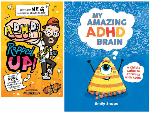 My Amazing ADHD Brain & ADHD: Rapped Up! 2 Books Collection Set by Emily Snape & Jamie Gilbert - Ages 4+ - Paperback 5-7 Summersdale Publishers