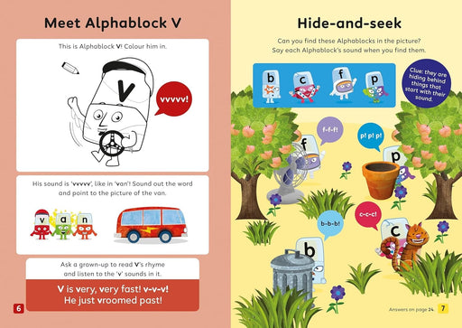Numberblocks and Alphablocks Orange Level 2 Collection 6 Workbooks Set With Fun Stickers - Ages 3-5 - Paperback 3-5 Sweet Cherry Publishing