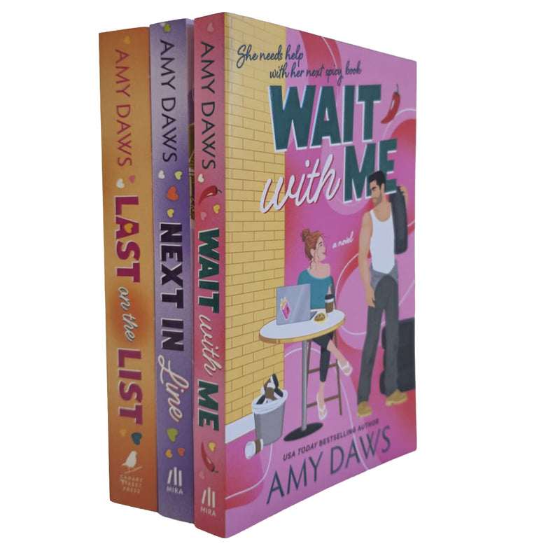Wait With Me Series by by Amy Daws 3 Book Sprayed Edges Collection Set - Fiction - Paperback