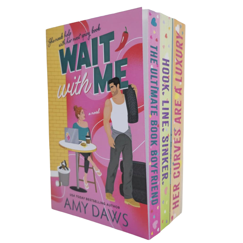 Wait With Me Series by by Amy Daws 3 Book Sprayed Edges Collection Set - Fiction - Paperback