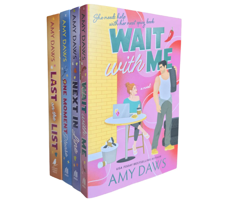 Wait With Me Series by Amy Daws 4 Book Sprayed Edges Collection Set - Fiction - Paperback
