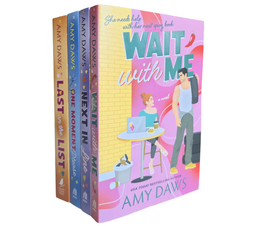 Wait With Me Series by Amy Daws 4 Book Sprayed Edges Collection Set - Fiction - Paperback Fiction Mira Books