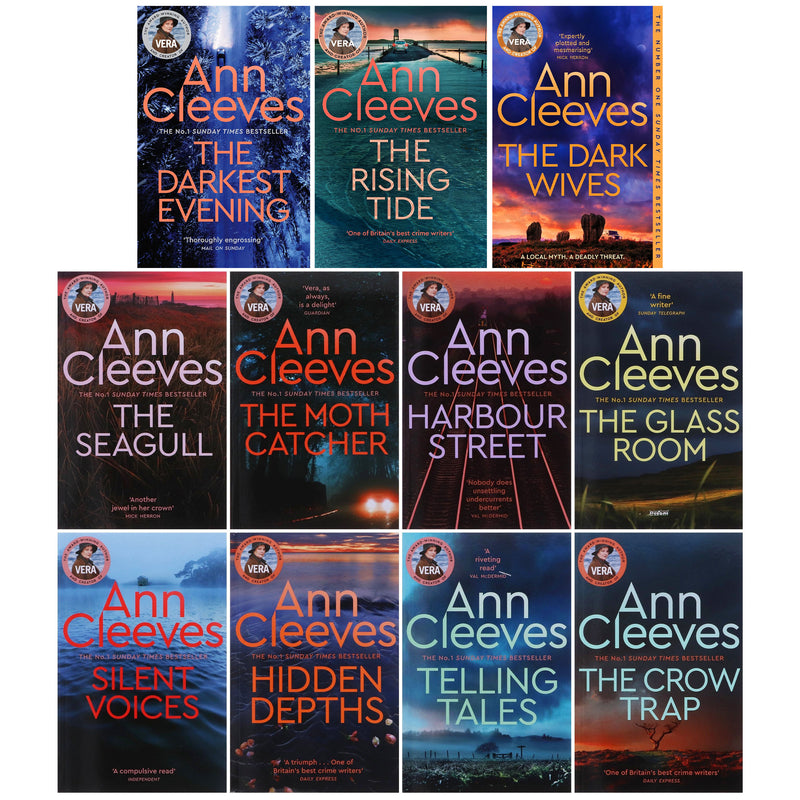 Vera Stanhope Series (Book 1-11) by Ann Cleeves 11 Books Collection Set - Fiction - Paperback