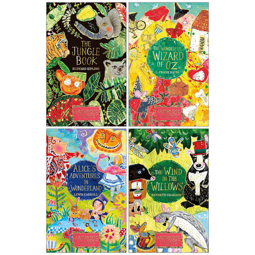 Wonderful Wizard of Oz, Jungle Book, Alice's Adventures in Wonderland & Wind in the Willows: ARTHOUSE Unlimited Special Edition 4 Books Collection Set - Paperback 7-9 Cherry Stone Publishing