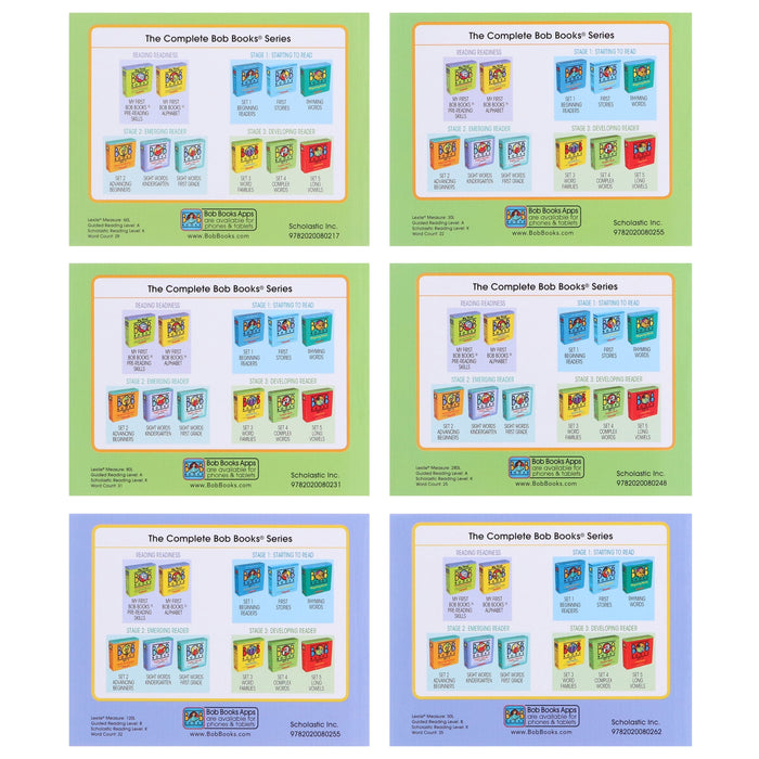 Bob Books: First Stories (Stage 1: Starting to read) 12 Books Collection Set By Scholastic - Ages 3-6 - Paperback 0-5 Scholastic