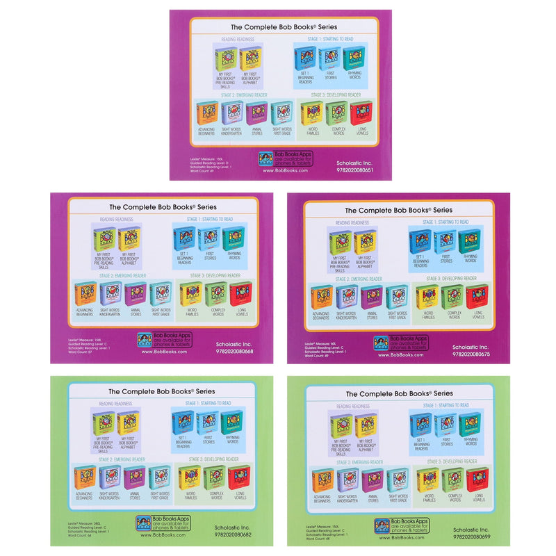Bob Books: Sight Words First Grade (Stage 2: Emerging Reader) 10 Books Collection Set By Scholastic - Ages 3-6 - Paperback 0-5 Scholastic