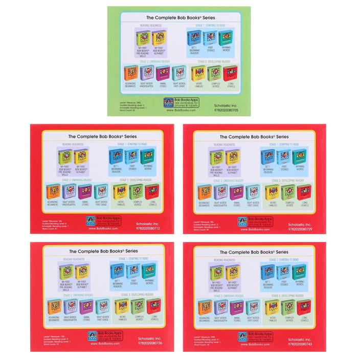 Bob Books: Sight Words First Grade (Stage 2: Emerging Reader) 10 Books Collection Set By Scholastic - Ages 3-6 - Paperback 0-5 Scholastic