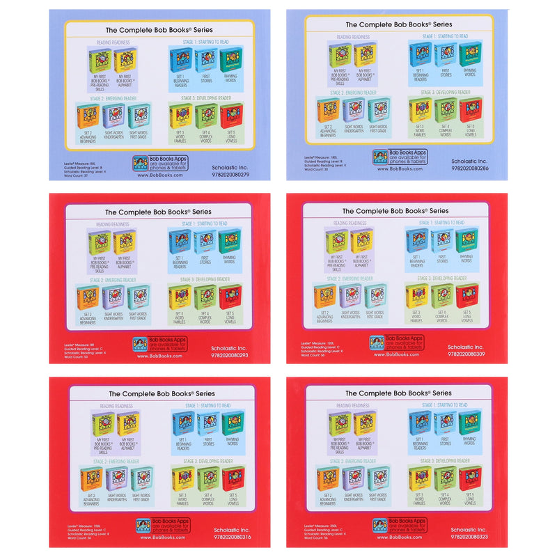 Bob Books: First Stories (Stage 1: Starting to read) 12 Books Collection Set By Scholastic - Ages 3-6 - Paperback 0-5 Scholastic