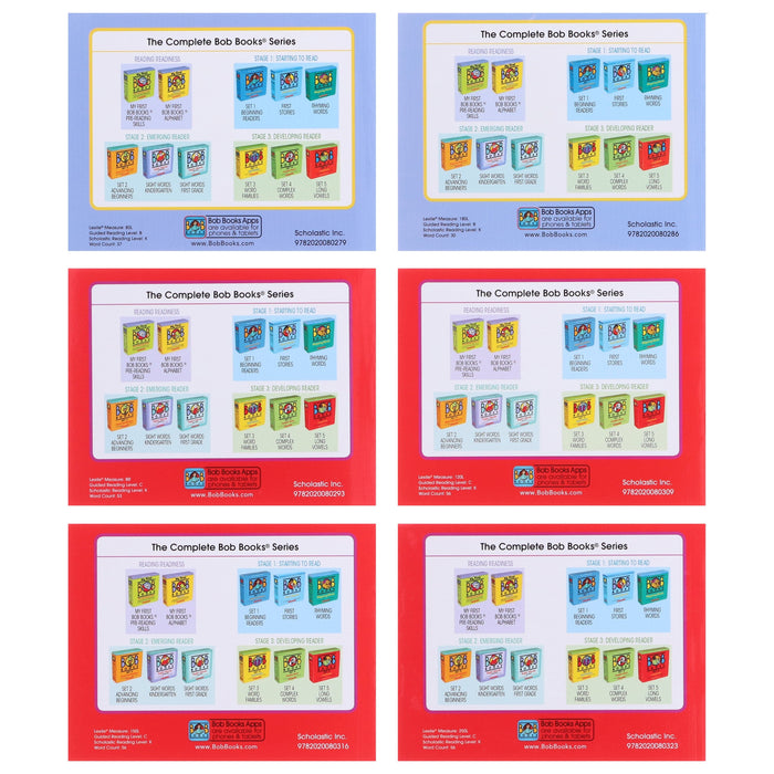 Bob Books: First Stories (Stage 1: Starting to read) 12 Books Collection Set By Scholastic - Ages 3-6 - Paperback 0-5 Scholastic