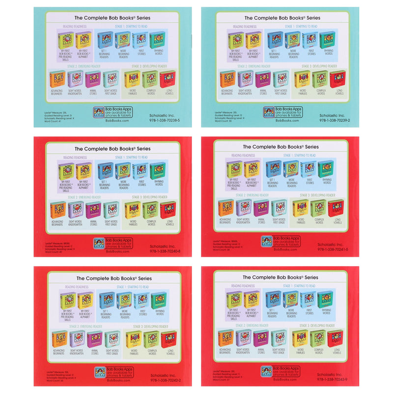 Bob Books: More Beginning Readers (Stage 1: Starting To Read) 12 Books Collection Set - Ages 4+ - Paperback 0-5 Scholastic