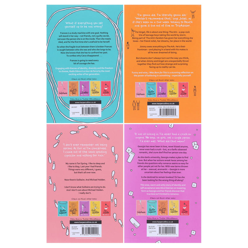 Alice Oseman 4 Books Collection Box Set - Ages 13+ - Paperback Fiction HarperCollins Publishers